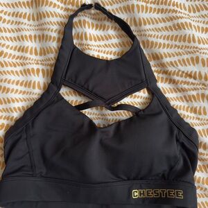 CHESTER Black Sports Bra